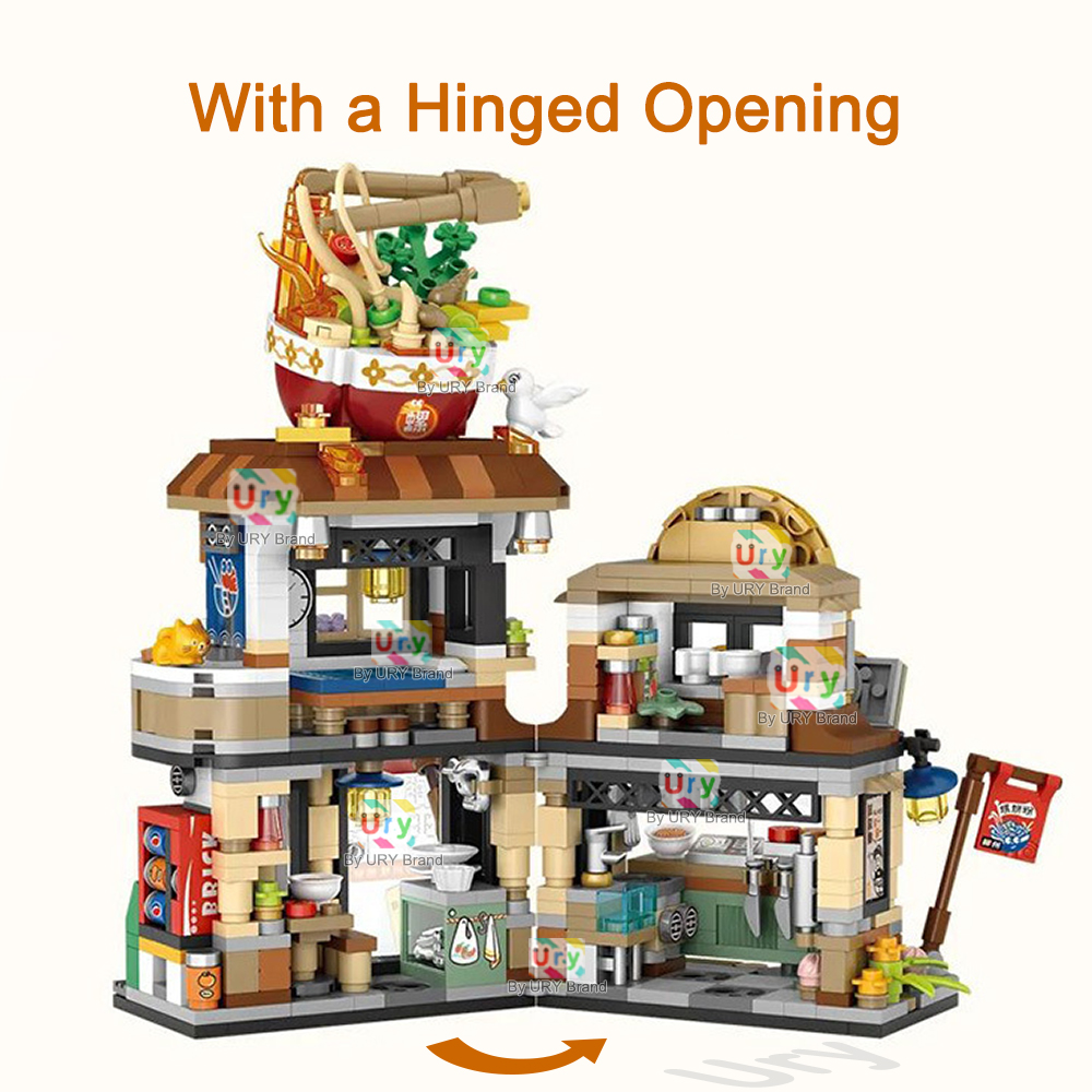 Mini City Japanese Street View - Lego Set City recension och pris