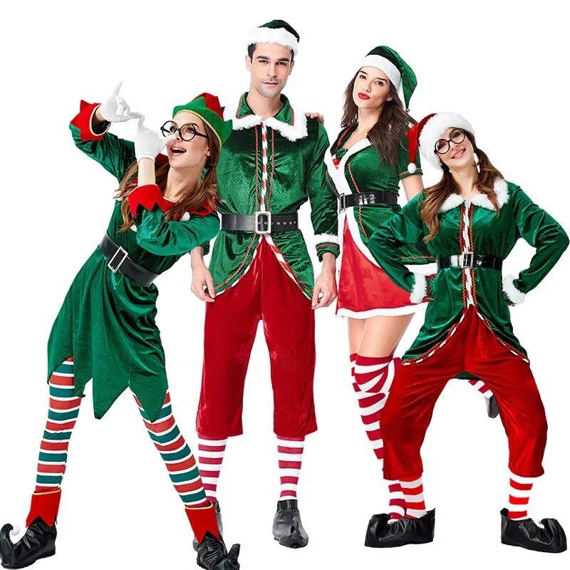 Santa Claus Cosplay Costume Ch - Elf Costume Christmas recension och pris