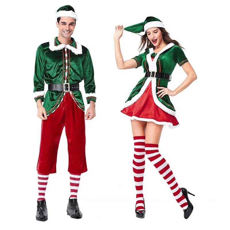 Santa Claus Cosplay Costume Ch - Elf Costume Christmas recension och pris