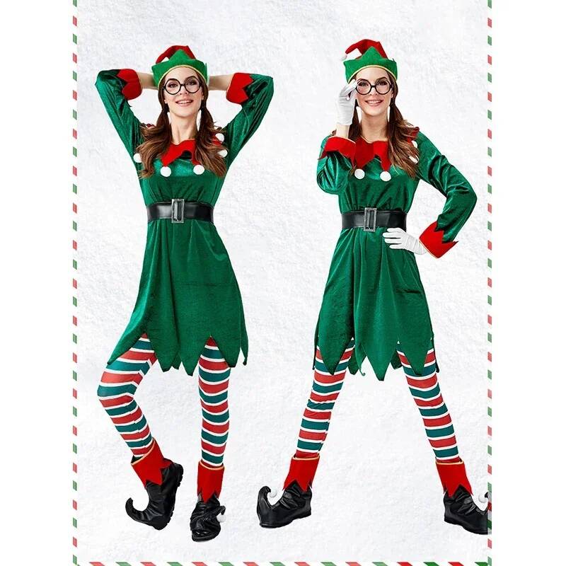 Santa Claus Cosplay Costume Ch - Elf Costume Christmas recension och pris
