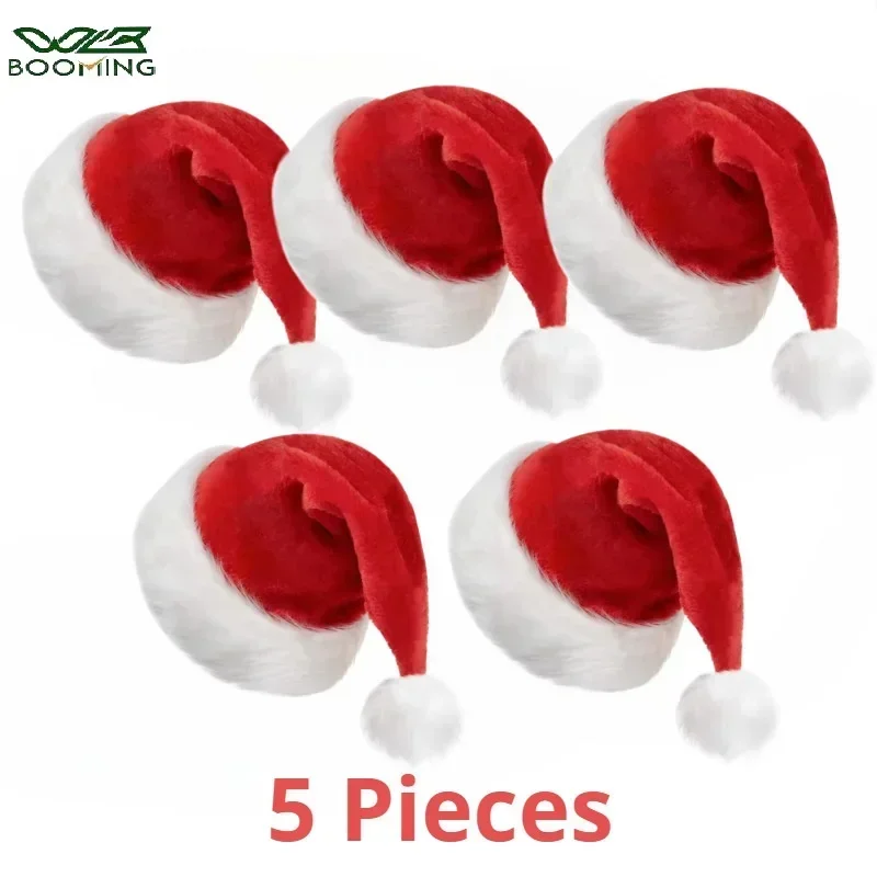 5/1PCS Christmas Hat Plush Adu - Santa Hat Plush recension och pris