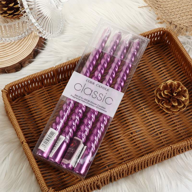 4pcs European-style Long-pole  - Holiday Candle Set recension och pris