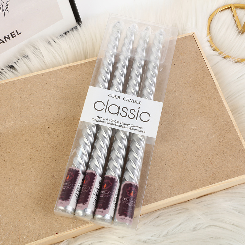 4pcs European-style Long-pole  - Holiday Candle Set recension och pris