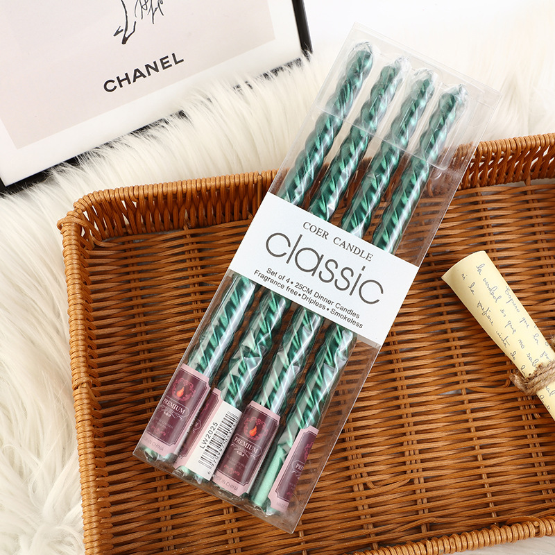 4pcs European-style Long-pole  - Holiday Candle Set recension och pris