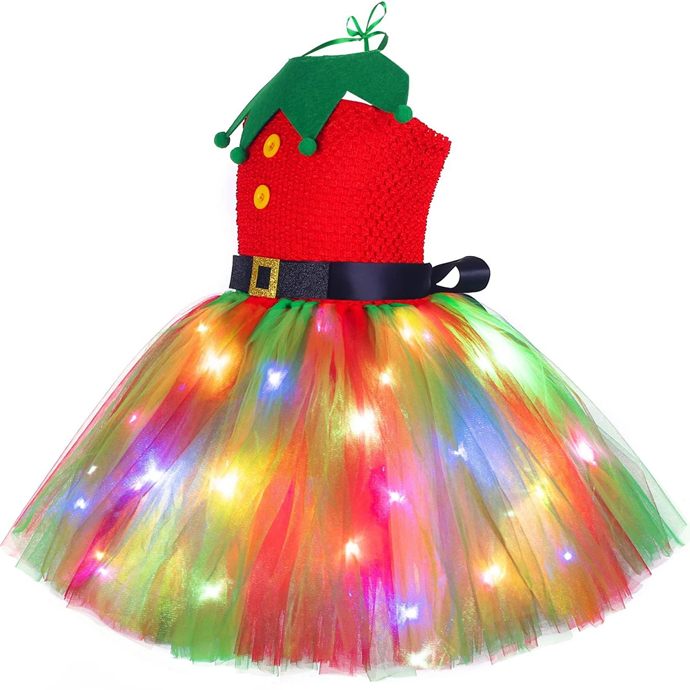 Christmas Tutu Dress Red Green - Elf Costume Christmas recension och pris
