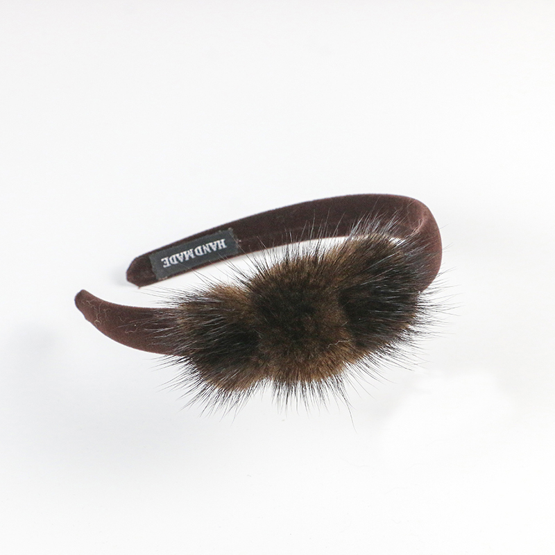 Real Mink Cosmetic Headbands W - Ribbon Bow Gift recension och pris