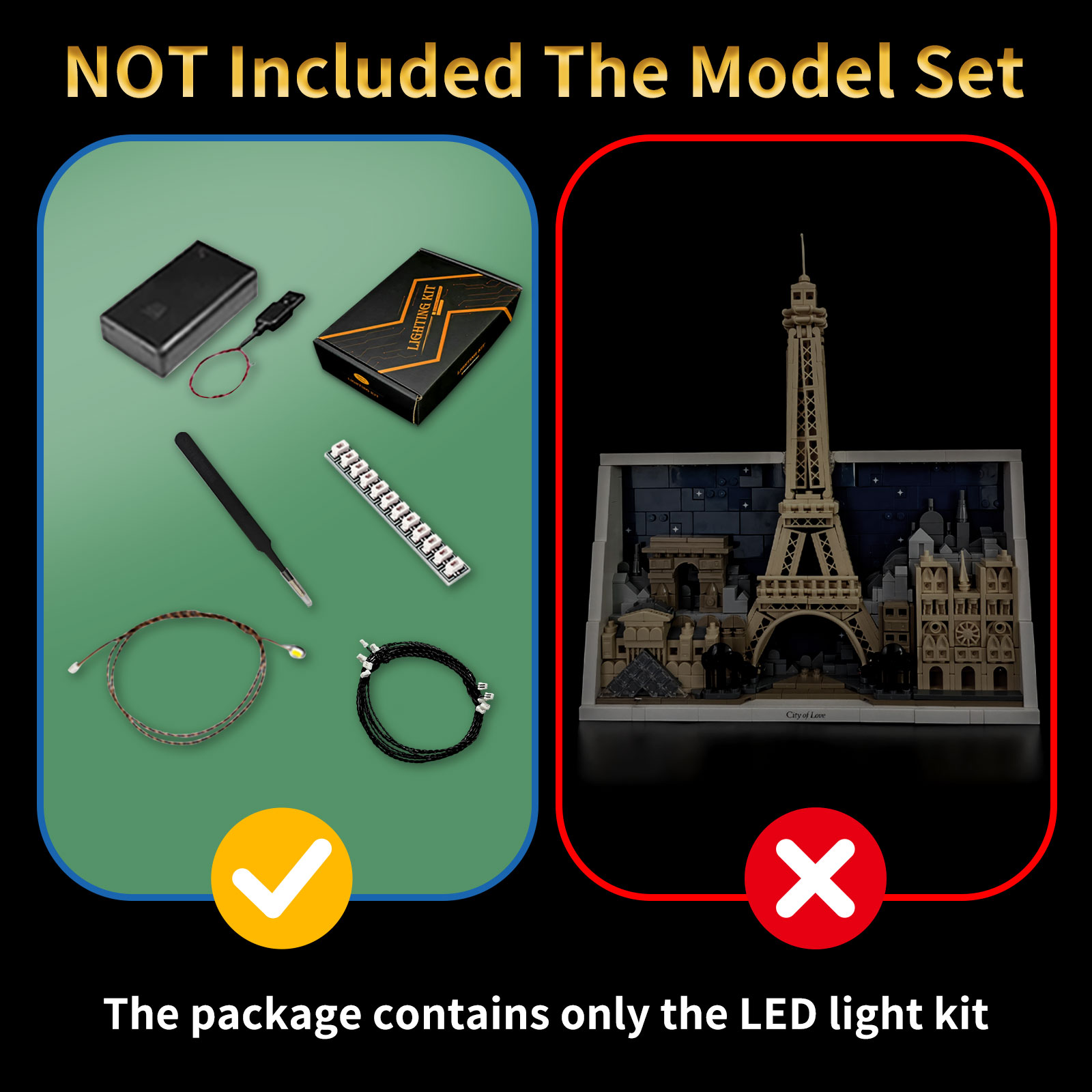 LYBMTWF LED Lighting Kit Compa - Lego Set City recension och pris
