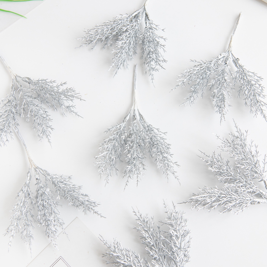 6Pcs Artificial Plants Autumn  - Christmas Tree Artificial recension och pris