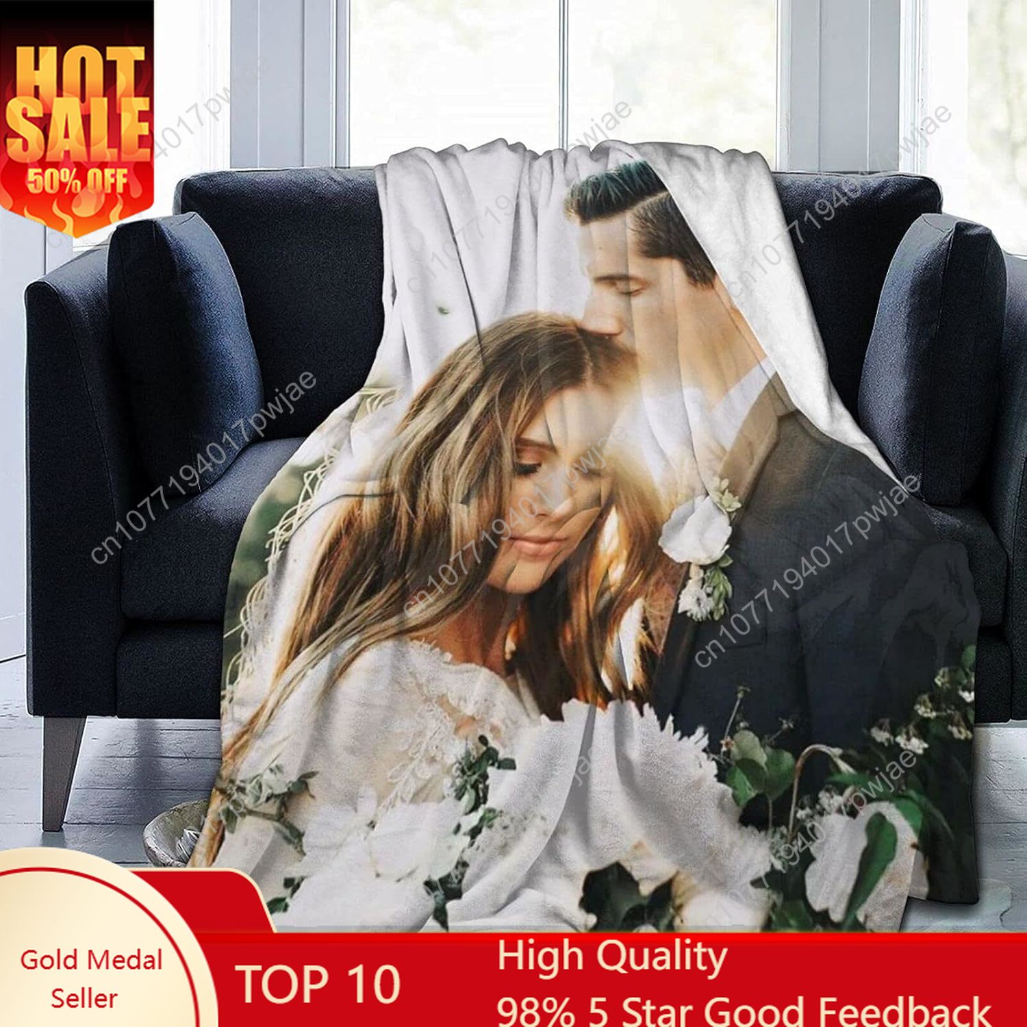 Custom Blanket with Photos Tex - Christmas Throw Blanket recension och pris