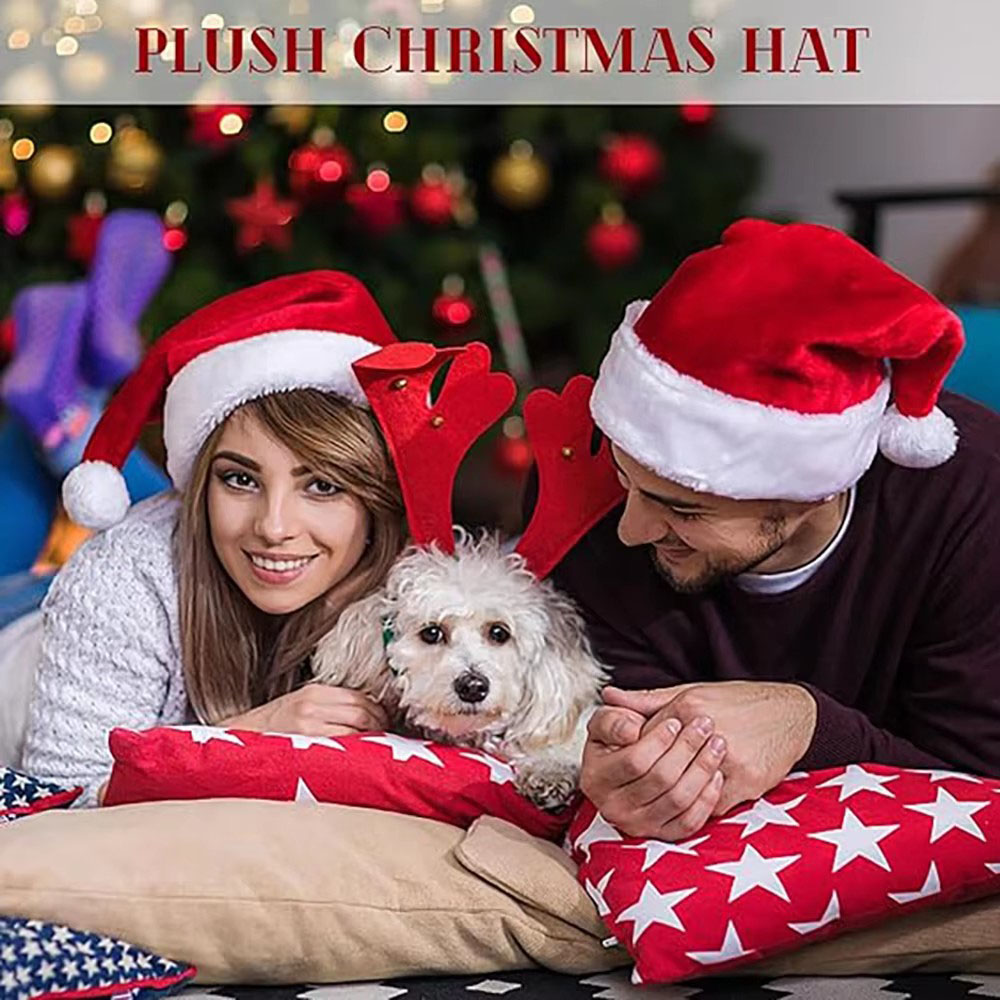 New Christmas Hat Adults Child - Santa Hat Plush recension och pris