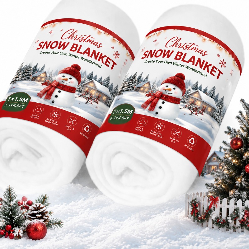 Artificial Snow Carpet Fake Sn - Christmas Throw Blanket recension och pris