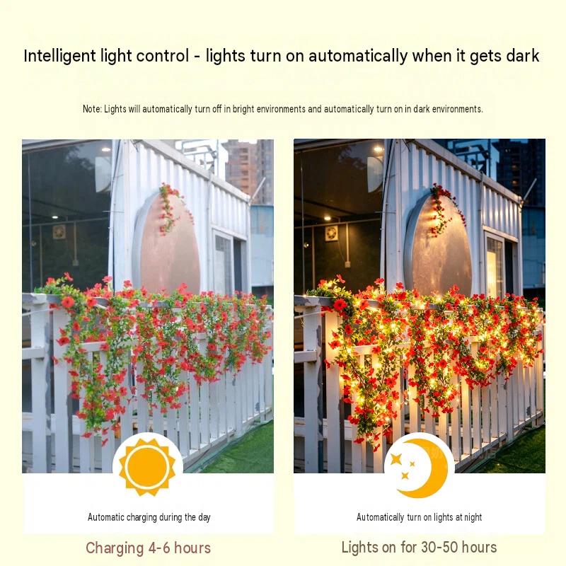 Solar Rose Vine String Lights  - Led Fairy String Lights recension och pris
