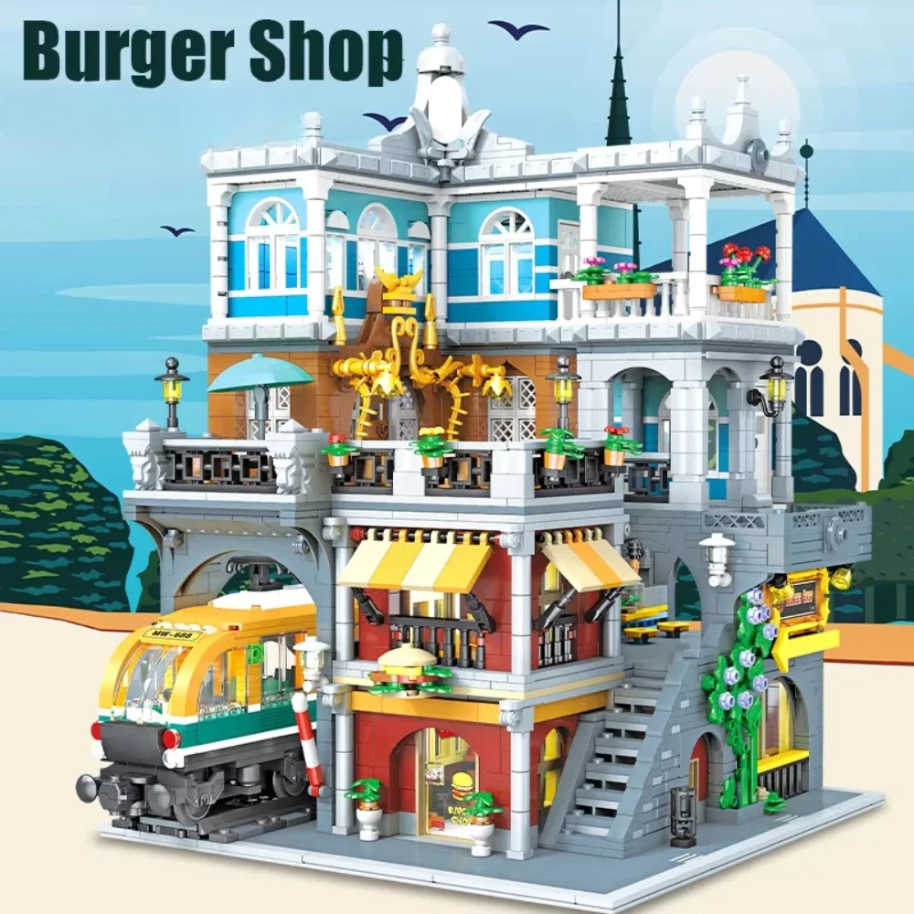 BurgerShop Building Blocks Set - Lego Set City recension och pris