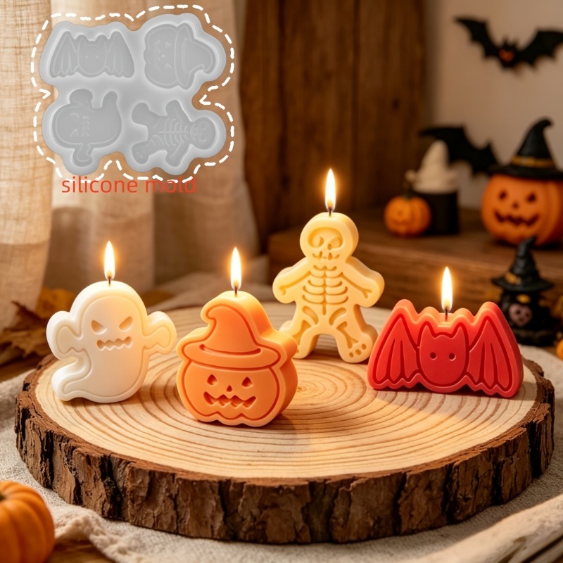 4-cavity silicone resin mold s - Holiday Candle Set recension och pris