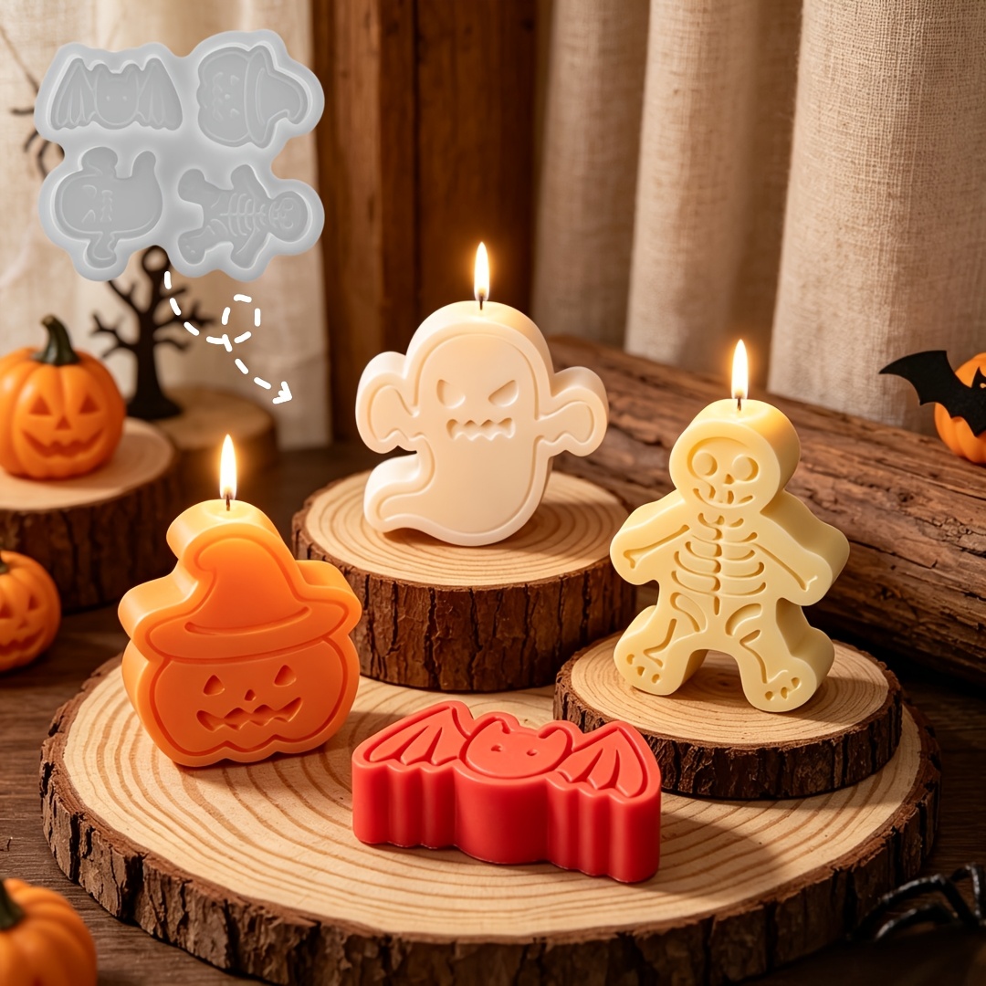 4-cavity silicone resin mold s - Holiday Candle Set recension och pris