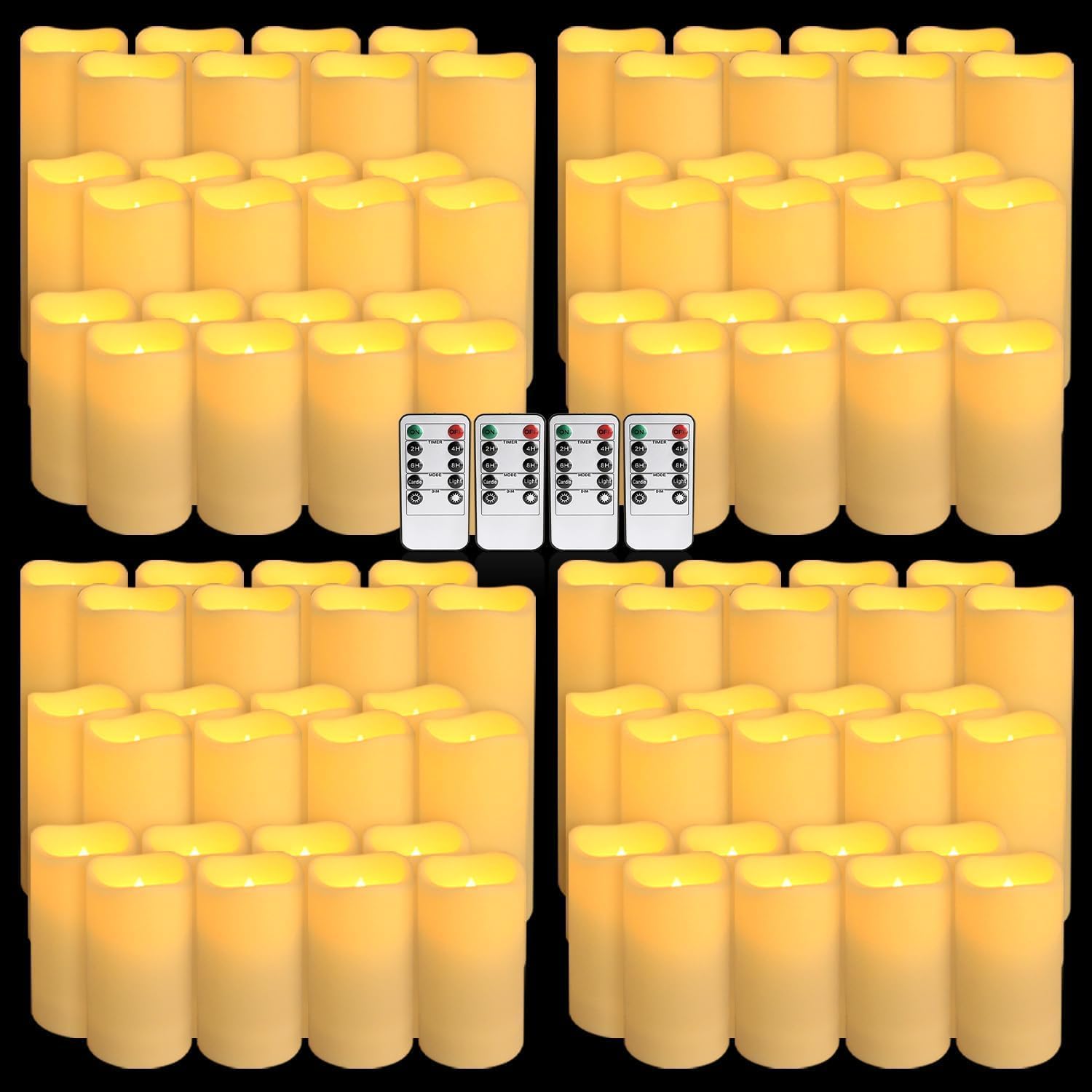 Set of 96 Waterproof Outdoor F - Holiday Candle Set recension och pris